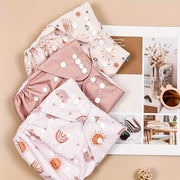 3pcs Cloth Diapers, Washable Adjustable Baby Cloth Diaper for 6.61-33.07LB